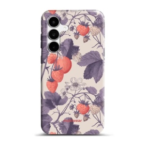 Odolný kryt na mobil Samsung Galaxy S26 FE - Mobiwear Elite Pro EB01E, jahodový herbář