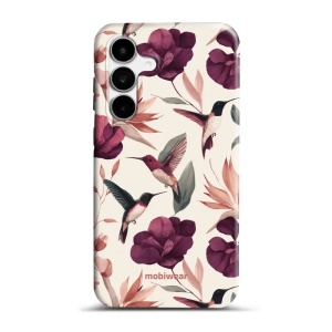 Odolný kryt na mobil Samsung Galaxy S26 FE - Mobiwear Elite Pro EB07E, kolibříci v květinách