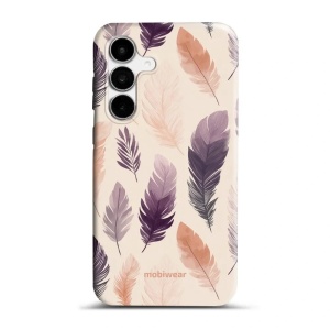 Odolný kryt na mobil Samsung Galaxy S26 FE - Mobiwear Elite Pro EB08E, akvarelová pírka
