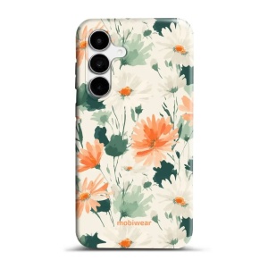 Odolný kryt na mobil Samsung Galaxy S26 FE - Mobiwear Elite Pro EB22E, akvarelové sedmikrásky