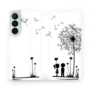 Flip pouzdro na mobil Samsung Galaxy S26 FE - Mobiwear MH16P, dvojice s pampeliškou
