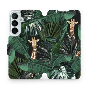 Flip pouzdro na mobil Samsung Galaxy S26 FE - Mobiwear VP06P, žirafky