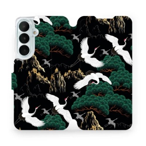 Flip pouzdro na mobil Samsung Galaxy S26 FE - Mobiwear VP16S, jeřábi