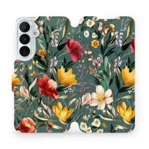 Flip pouzdro na mobil Samsung Galaxy S26 FE - Mobiwear VP71S, na zelené louce