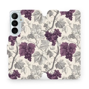 Flip pouzdro na mobil Samsung Galaxy S26 FE - Mobiwear VB03S, vinná réva