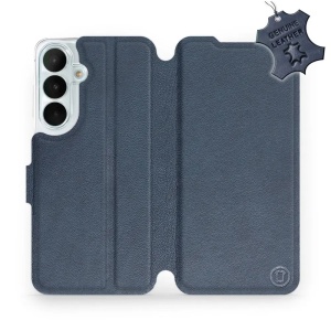 Kožené flip pouzdro na mobil Samsung Galaxy S26 FE - Mobiwear - modré