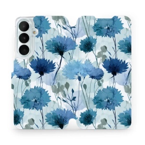 Flip pouzdro na mobil Samsung Galaxy S26 FE - Mobiwear VB23S, akvarelové chrpy