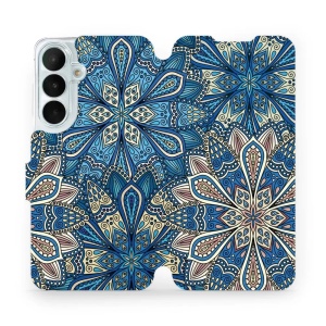 Flip pouzdro na mobil Samsung Galaxy S26 FE - Mobiwear V108P, modré mandala květy