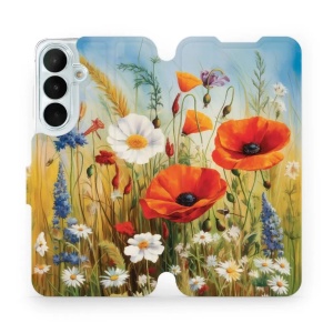 Flip pouzdro na mobil Samsung Galaxy S26 FE - Mobiwear VP43S, letní louka