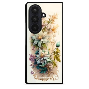 Lesklý kryt na mobil Samsung Galaxy Z Fold8 Ultra - Mobiwear Glossy G014G, krémové květy