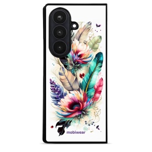 Lesklý kryt na mobil Samsung Galaxy Z Fold8 Ultra - Mobiwear Glossy G017G, pírka a květy