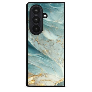 Lesklý kryt na mobil Samsung Galaxy Z Fold8 Ultra - Mobiwear Glossy G022G, zelenkavý a zlatavý mramor