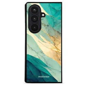 Lesklý kryt na mobil Samsung Galaxy Z Fold8 Ultra - Mobiwear Glossy G024G, zlatavý a zelenkavý mramor