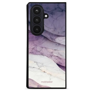Lesklý kryt na mobil Samsung Galaxy Z Fold8 Ultra - Mobiwear Glossy G028G, bílý a fialový mramor