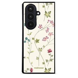 Lesklý kryt na mobil Samsung Galaxy Z Fold8 Ultra - Mobiwear Glossy G035G, tenké rostlinky s květy