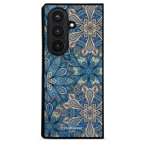 Lesklý kryt na mobil Samsung Galaxy Z Fold8 Ultra - Mobiwear Glossy G038G, modré mandala květy