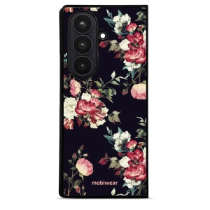 Lesklý kryt na mobil Samsung Galaxy Z Fold8 Ultra - Mobiwear Glossy G040G, růže na černé