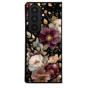 Lesklý kryt na mobil Samsung Galaxy Z Fold8 Ultra - Mobiwear Glossy G169G, zlatavé kvítky