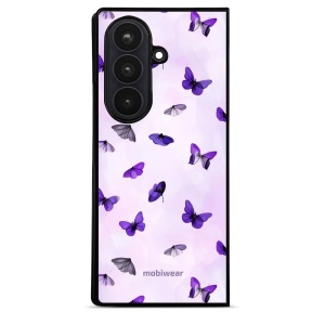 Lesklý kryt na mobil Samsung Galaxy Z Fold8 Ultra - Mobiwear Glossy GP77G, fialoví motýlci