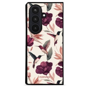 Lesklý kryt na mobil Samsung Galaxy Z Fold8 Ultra - Mobiwear Glossy GB07G, kolibříci v květinách