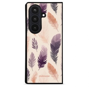 Lesklý kryt na mobil Samsung Galaxy Z Fold8 Ultra - Mobiwear Glossy GB08G, akvarelová pírka