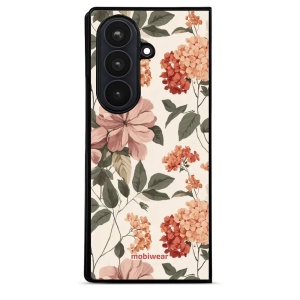 Lesklý kryt na mobil Samsung Galaxy Z Fold8 Ultra - Mobiwear Glossy GB12G, květiny ve stylu 50. let