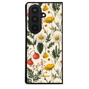 Lesklý kryt na mobil Samsung Galaxy Z Fold8 Ultra - Mobiwear Glossy GB14G, heřmánky a pryskyřníky