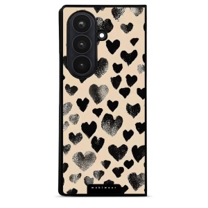 Lesklý kryt na mobil Samsung Galaxy Z Fold8 Ultra - Mobiwear Glossy GA51G, černá srdíčka