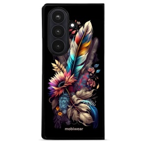 Lesklý kryt na mobil Samsung Galaxy Z Fold8 Ultra - Mobiwear Glossy G011G, kytice s pírkem