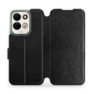 Flip pouzdro na mobil Xiaomi Redmi 17 - Mobiwear černé a oranžové