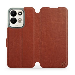 Flip pouzdro na mobil Xiaomi Redmi 17 - Mobiwear hnědé a šedé