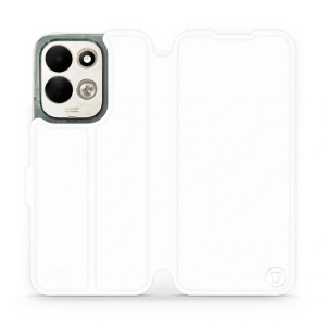Flip pouzdro na mobil Xiaomi Redmi 17 - Mobiwear bílé a oranžové