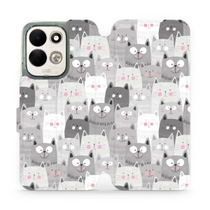 Flip pouzdro na mobil Xiaomi Redmi 17 - Mobiwear M099P, kočičky