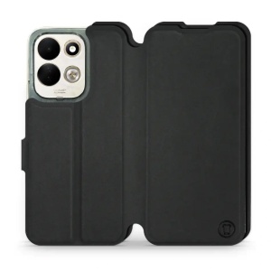 Flip pouzdro Mobiwear Semiš na mobil Xiaomi Redmi 17 - černé