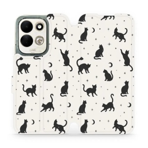 Flip pouzdro na mobil Xiaomi Redmi 17 - Mobiwear V162S, noční kočičky