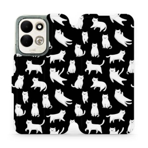 Flip pouzdro na mobil Xiaomi Redmi 17 - Mobiwear V163S, bílé kočičky