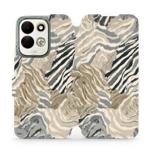 Flip pouzdro na mobil Xiaomi Redmi 17 - Mobiwear V168S, pruhovaná malba