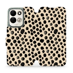 Flip pouzdro na mobil Xiaomi Redmi 17 - Mobiwear VA50S, černé puntíky