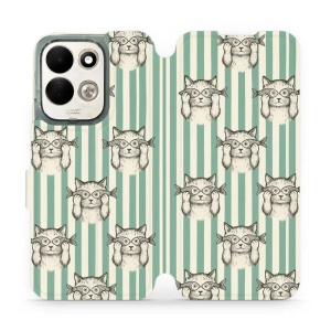 Flip pouzdro na mobil Xiaomi Redmi 17 - Mobiwear VP90S, číča ryby