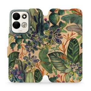 Flip pouzdro na mobil Xiaomi Redmi 17 - Mobiwear VP05S, sukulenty