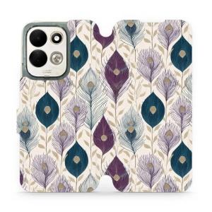 Flip pouzdro na mobil Xiaomi Redmi 17 - Mobiwear VB06S, paví pera