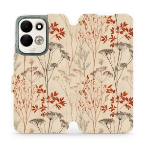 Flip pouzdro na mobil Xiaomi Redmi 17 - Mobiwear VB10S, trávy a okolíky