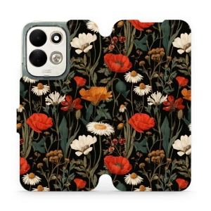 Flip pouzdro na mobil Xiaomi Redmi 17 - Mobiwear VB15S, máky na černém