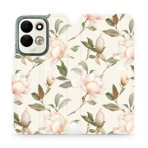 Flip pouzdro na mobil Xiaomi Redmi 17 - Mobiwear VB17S, magnolie na bílé