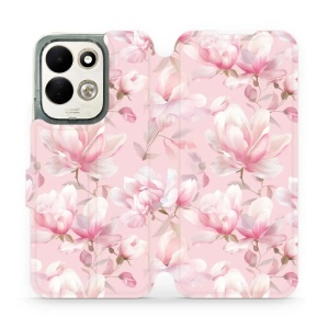 Flip pouzdro na mobil Xiaomi Redmi 17 - Mobiwear VB18S, magnolie v pudrově růžové