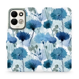 Flip pouzdro na mobil Xiaomi Redmi 17 - Mobiwear VB23S, akvarelové chrpy