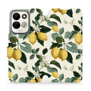 Flip pouzdro na mobil Xiaomi Redmi 17 - Mobiwear VB02S, rozkvetlé citrony