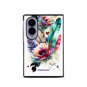 Lesklý kryt na mobil Samsung Galaxy Z Fold8 - Mobiwear Glossy G017G, pírka a květy