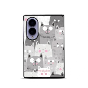 Lesklý kryt na mobil Samsung Galaxy Z Fold8 - Mobiwear Glossy G045G, kočičky