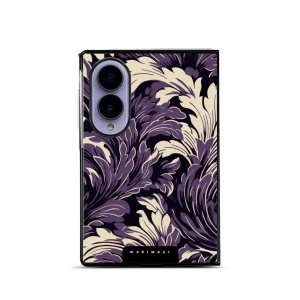 Lesklý kryt na mobil Samsung Galaxy Z Fold8 - Mobiwear Glossy GA46G, fialové rostliny